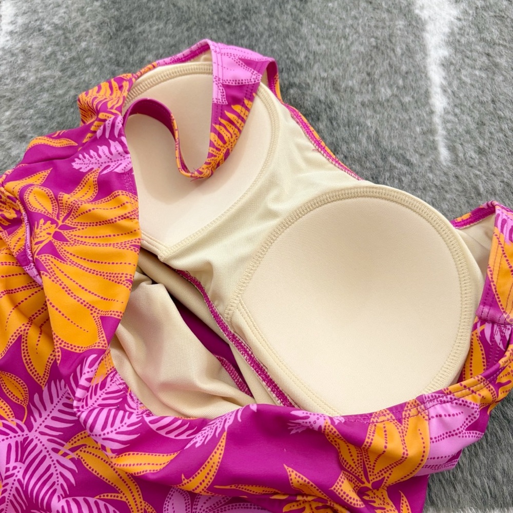 Denim & Co. Beach Ruched Side Swim Dress 10 - Picture 8 of 13